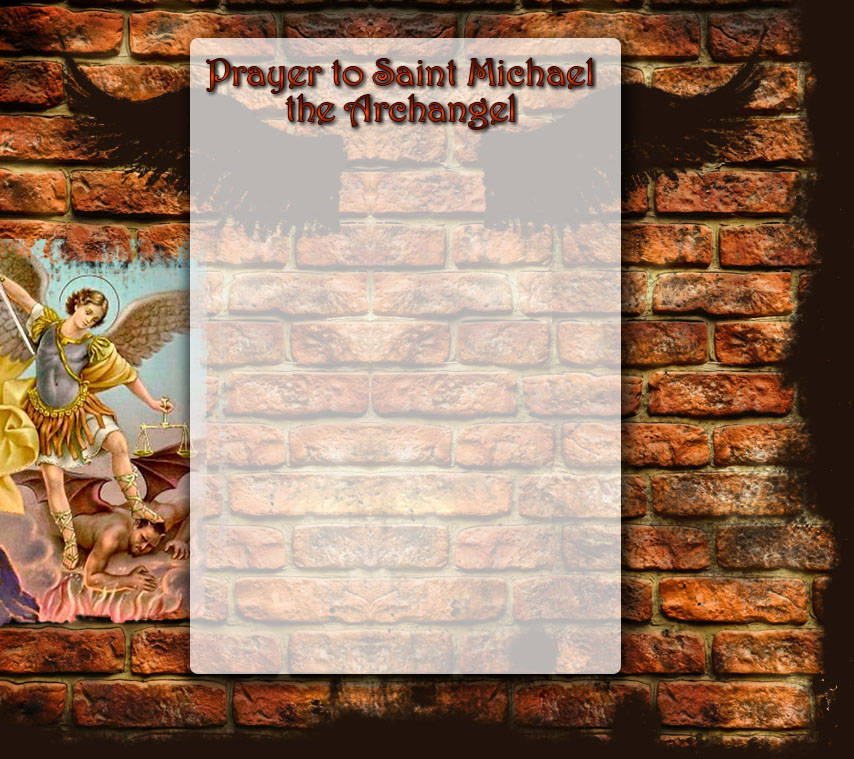 St Michael Prayer Background